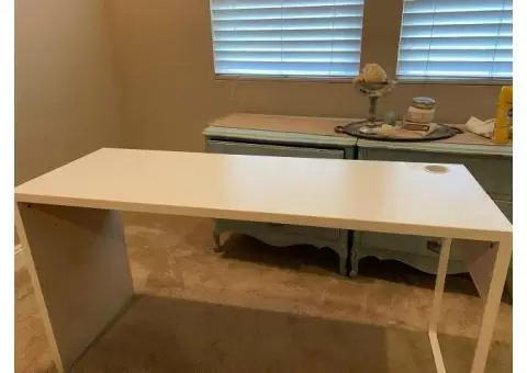White IKEA Desks